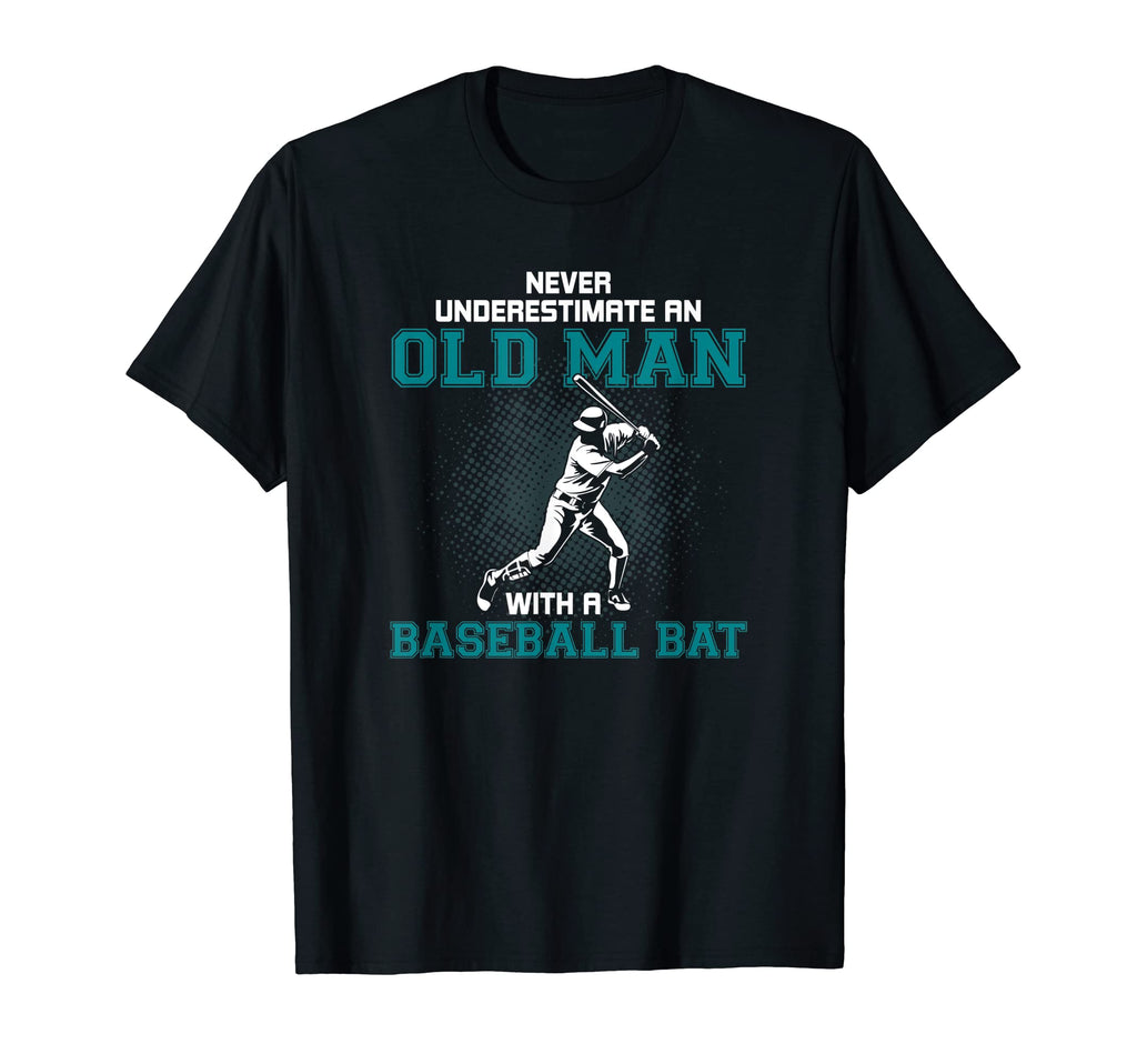 Mens Old Baseball Bat Grandpa Dad Funny T-Shirt - Aesthetic Graphic Unisex - T-Shirt, Sweatshirt, Hoodie