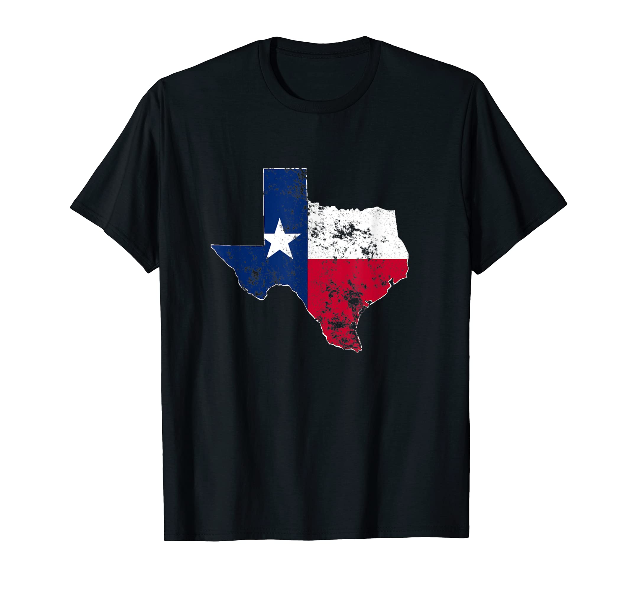 Texas Flag Distressed Texan Tx Flags T-Shirt - Custom Art Print for Adults - T-Shirt, Sweatshirt, Hoodie