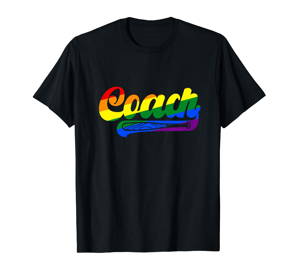Coach Rainbow Baseball Coach Sport T-Shirt - Minimalist Print Men Women - T-Shirt, Sweatshirt, Hoodie