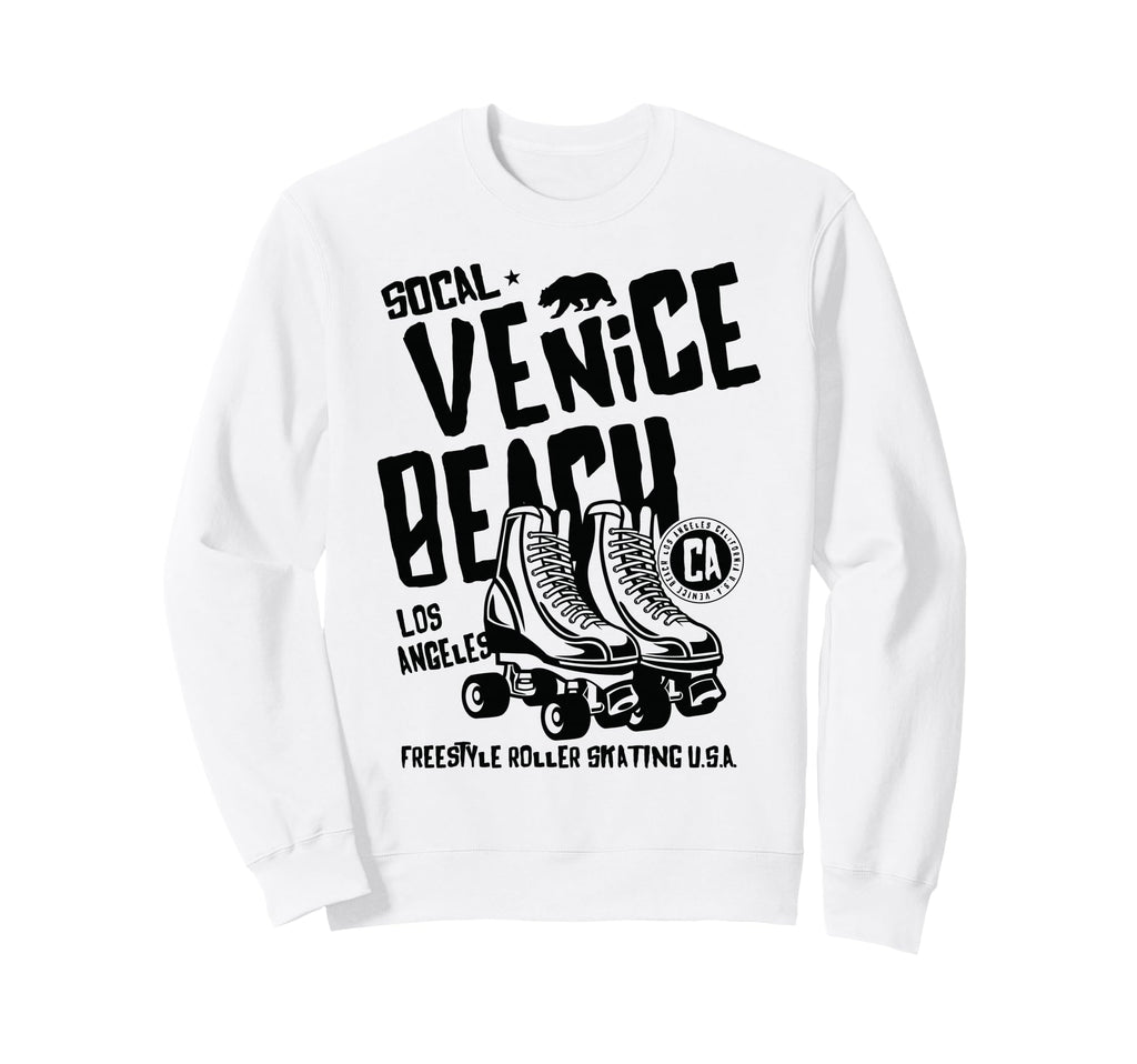 Venice Beach California Roller Sweatshirt - Custom Art Print Men Women - T-Shirt, Sweatshirt, Hoodie
