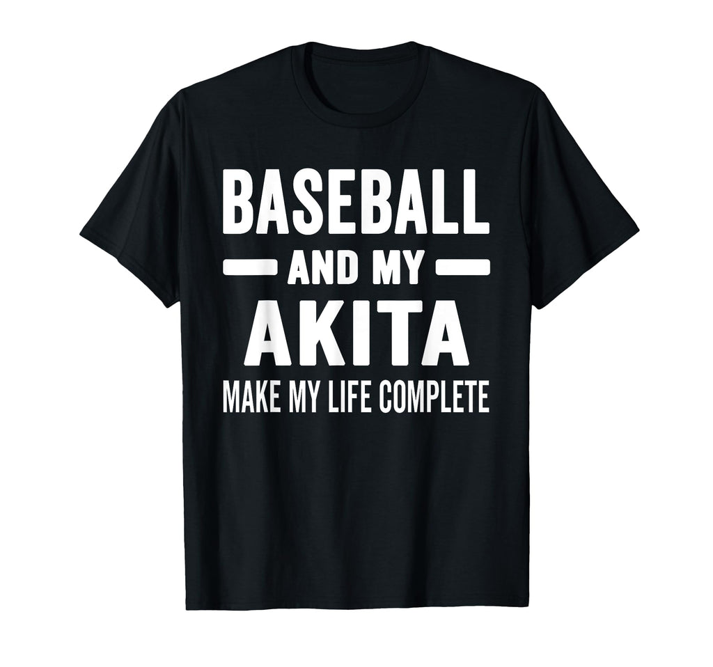 Baseball And My Akita Mama Dog Lover T-Shirt - Streetwear Style for Adults - T-Shirt, Sweatshirt, Hoodie