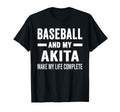 Baseball And My Akita Mama Dog Lover T-Shirt - Streetwear Style for Adults - T-Shirt, Sweatshirt, Hoodie