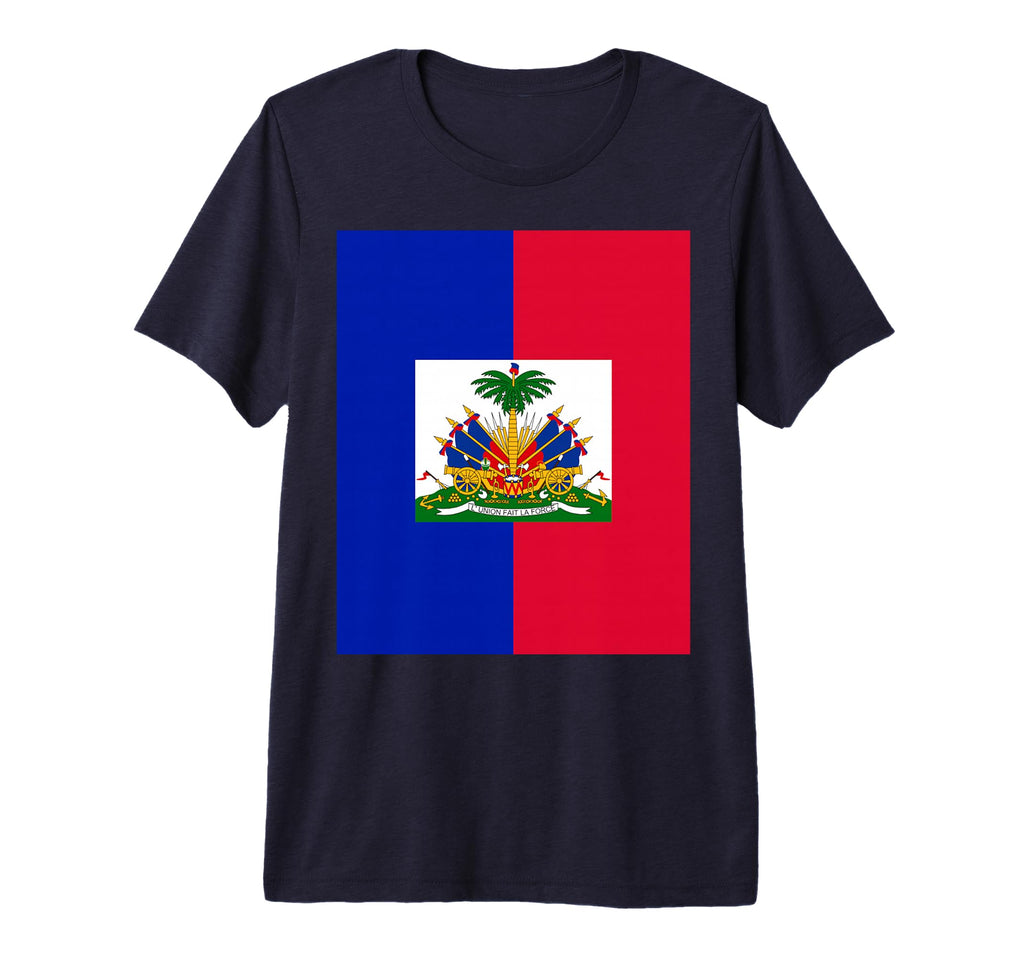 National Haiti Country Flag Dad Game Day T-Shirt - Trendy Graphic Unisex - T-Shirt, Sweatshirt, Hoodie