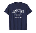 Jamestown Ri Crossed Oars Boat Anchor T-Shirt - Fun Novelty Design Unisex - T-Shirt, Sweatshirt, Hoodie
