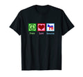 Peace Love Democrat T-Shirt - Minimalist Print Men Women - T-Shirt, Sweatshirt, Hoodie