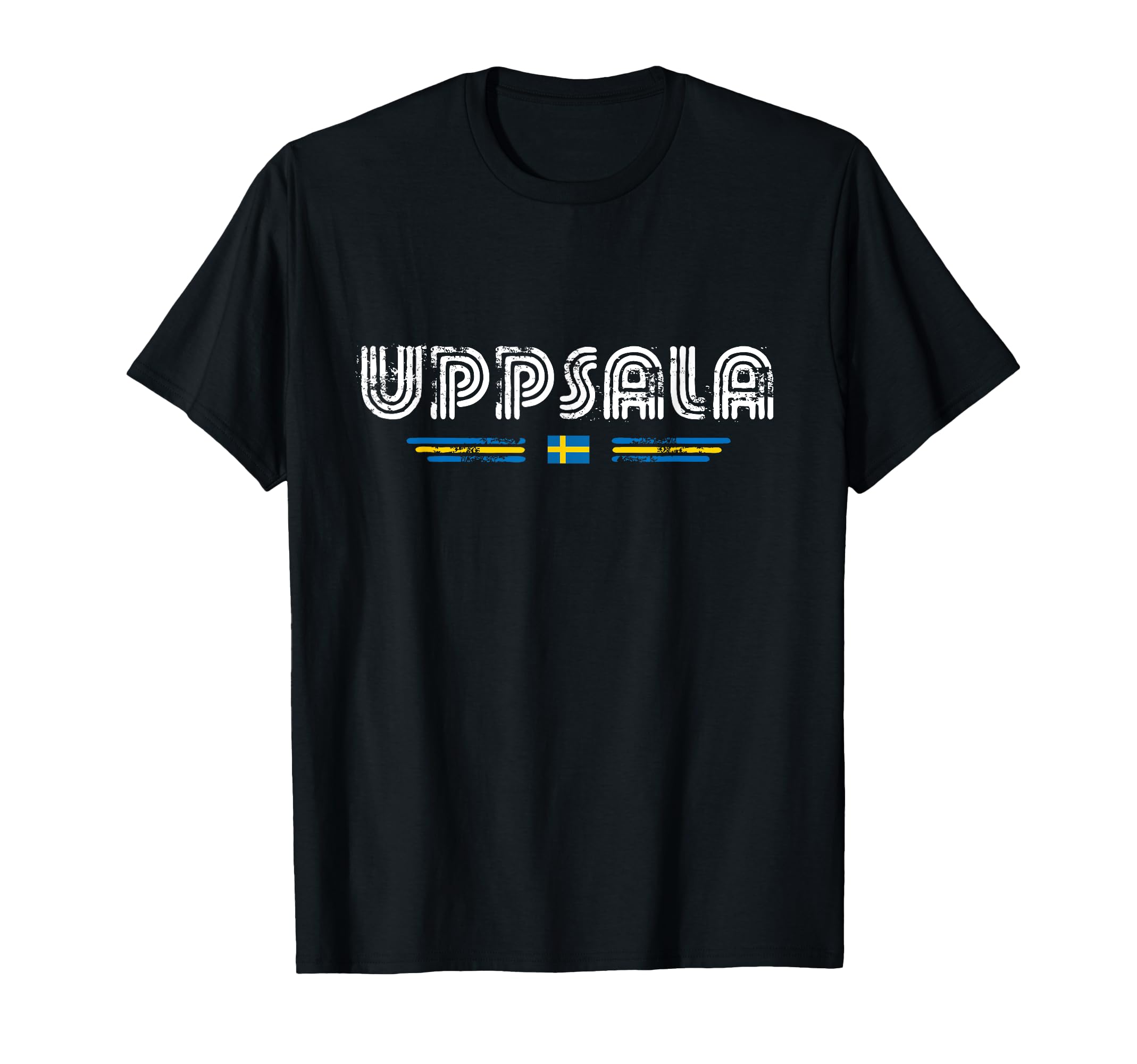 Uppsala Sweden 70S 80S Type T-Shirt - Casual Everyday Wear Unisex - T-Shirt, Sweatshirt, Hoodie