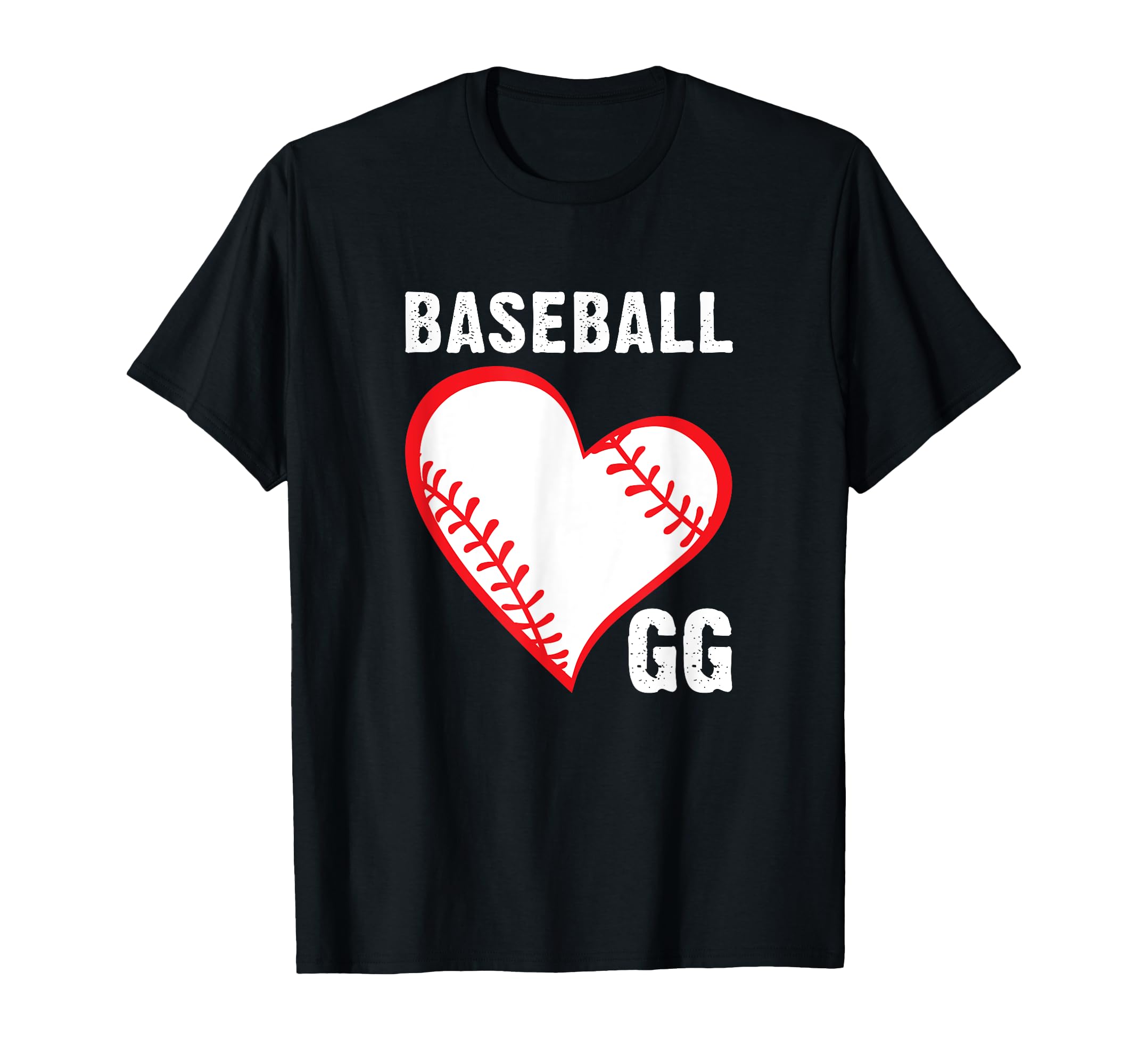 Baseball Gg Heart Shaped T-Shirt - Casual Everyday Wear for Adults - T-Shirt, Sweatshirt, Hoodie