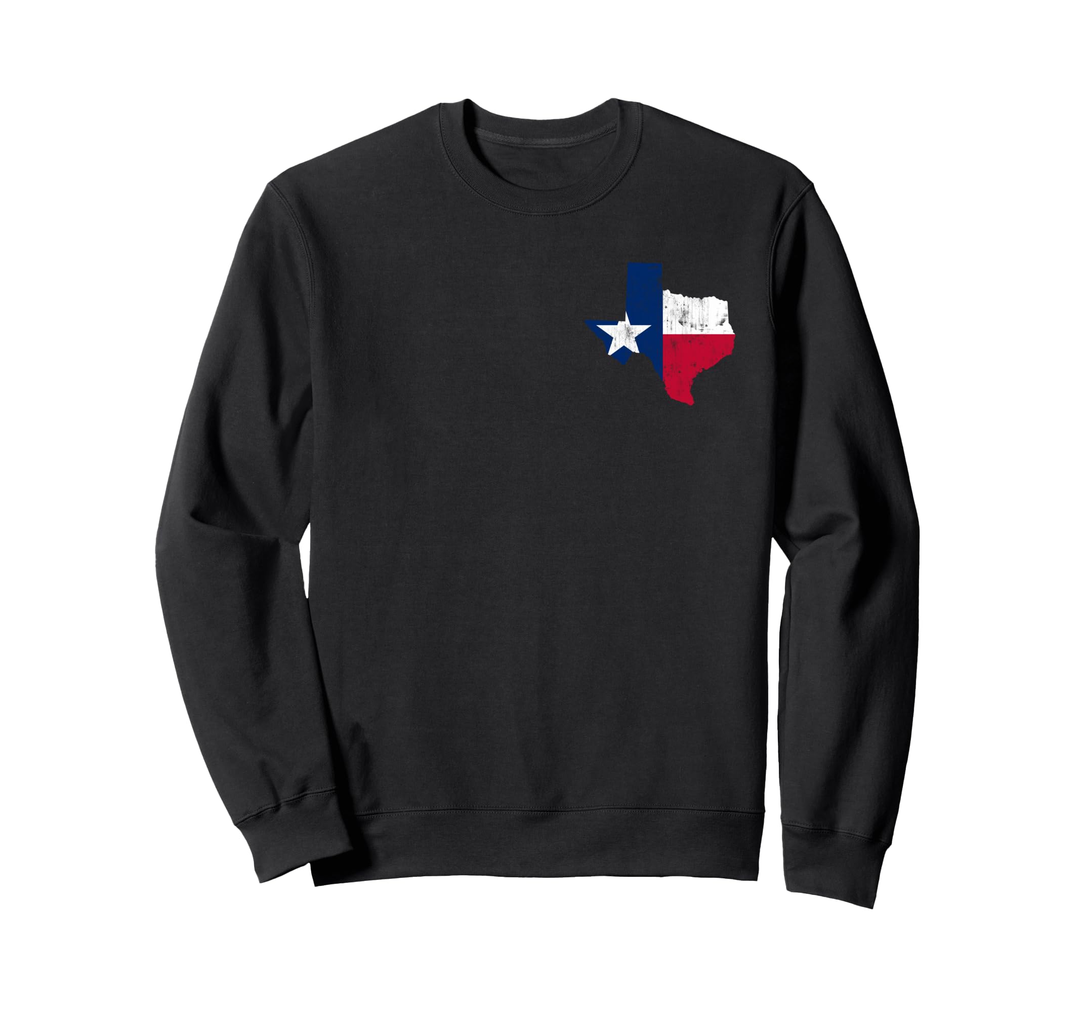 Texas State Flag Map Distressed Sweatshirt - Streetwear Style Men Women - T-Shirt, Sweatshirt, Hoodie