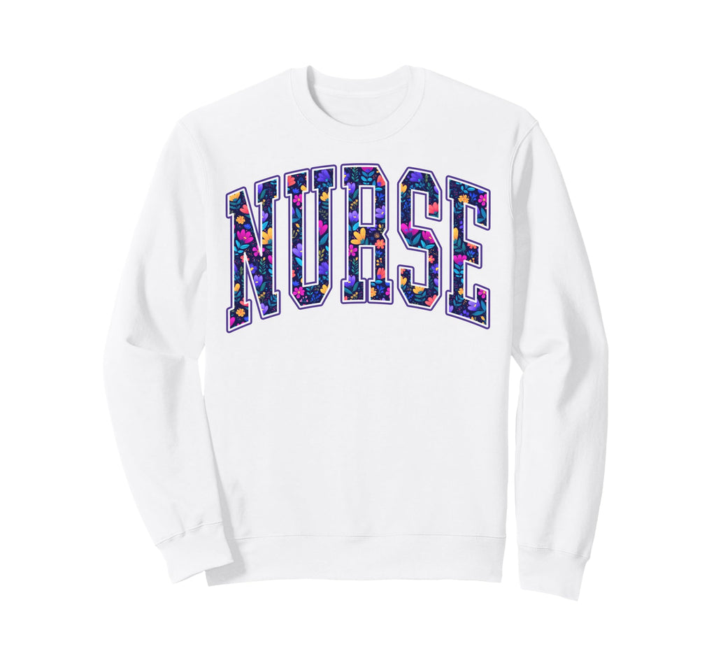 Floral Rn Boho Nurse Doctor Sweatshirt - Unique Graphic for Adults - T-Shirt, Sweatshirt, Hoodie