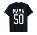 Number 50 Mama Biggest Fan Spirit Wear T-Shirt - Custom Art Print Unisex - T-Shirt, Sweatshirt, Hoodie