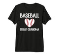 Baseball Great Grandma Heart Baseball T-Shirt - Custom Art Print Unisex - T-Shirt, Sweatshirt, Hoodie