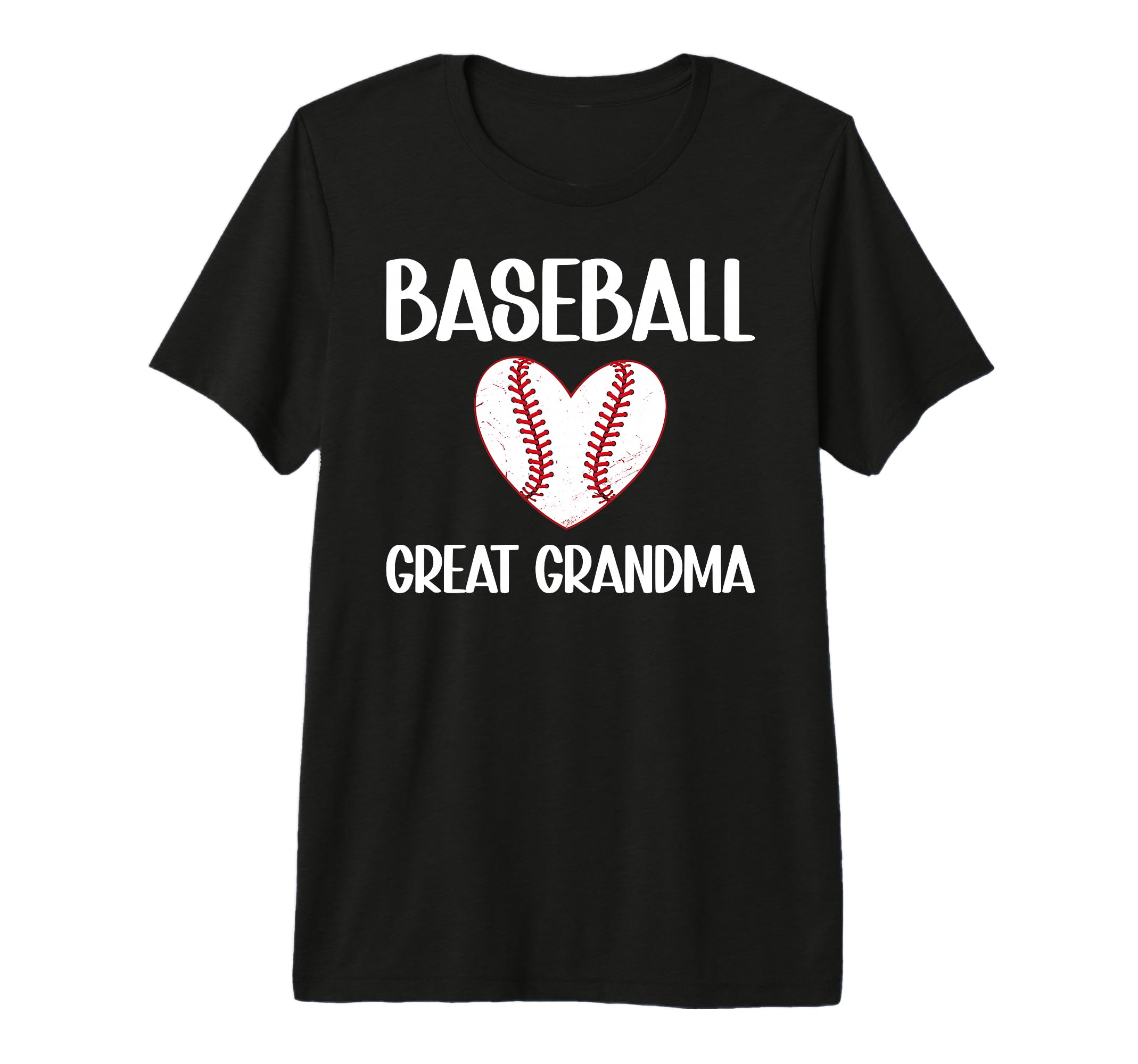 Baseball Great Grandma Heart Baseball T-Shirt - Custom Art Print Unisex - T-Shirt, Sweatshirt, Hoodie