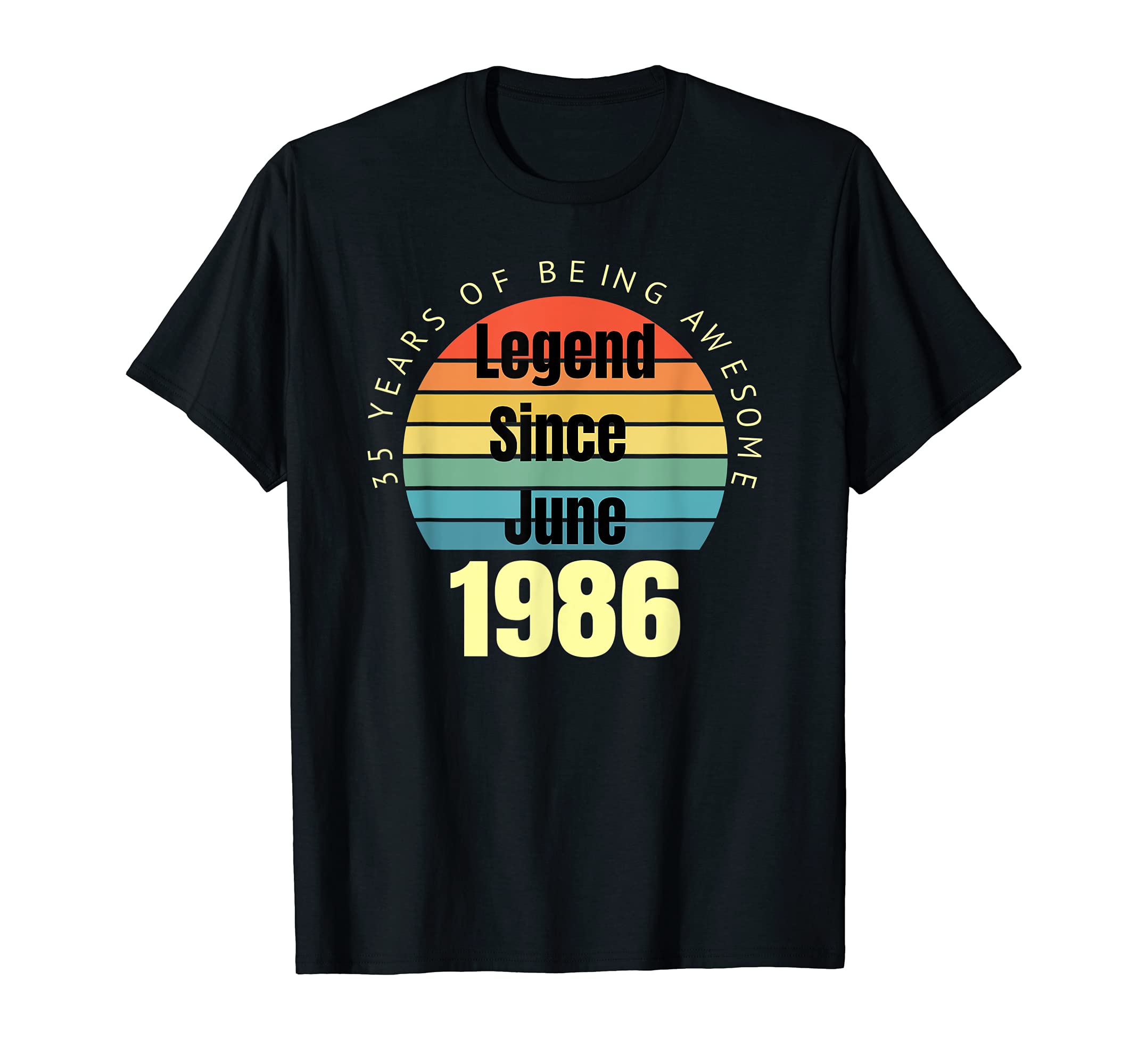 35Th Birthday Legend Since June 1986 T-Shirt - Custom Art Print for Adults - T-Shirt, Sweatshirt, Hoodie