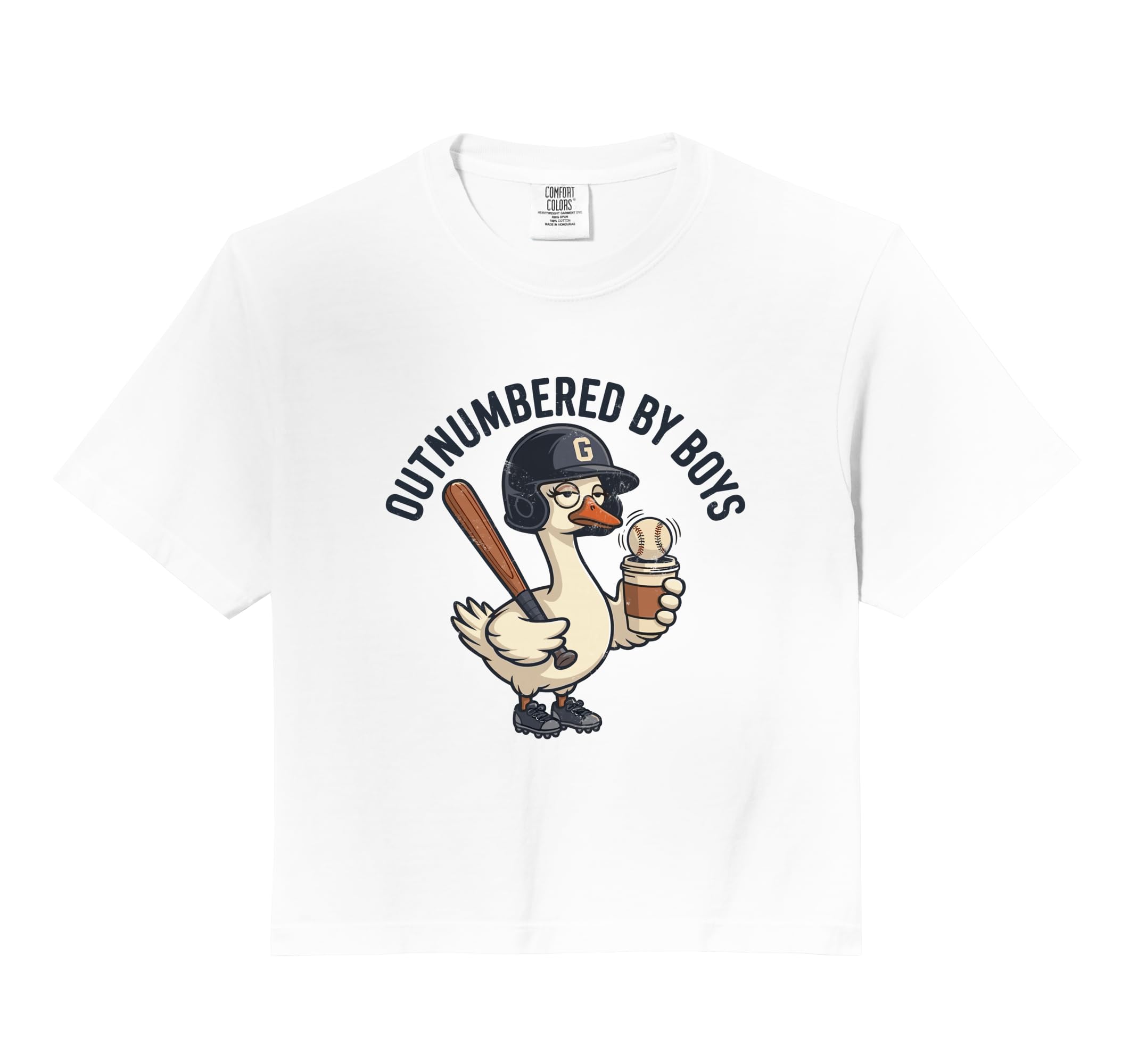 Outnumbered Mom Baseball Mom Goose Sweatshirt - Novelty Apparel Unisex - T-Shirt, Sweatshirt, Hoodie