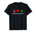 Paul Friedrich Peace Love T-Shirt - Casual Everyday Wear Men Women - T-Shirt, Sweatshirt, Hoodie