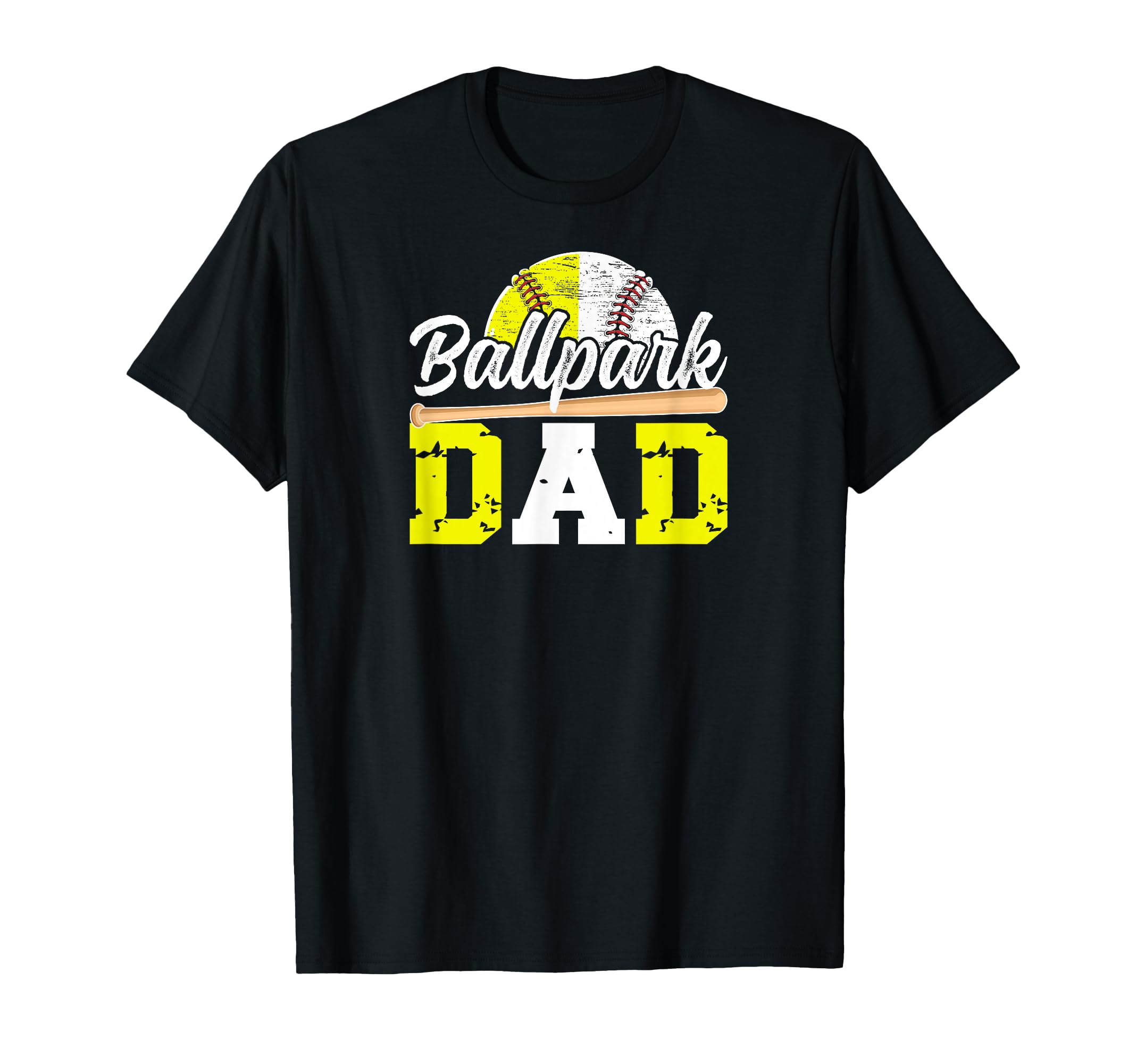 Ballpark Dad Baseball Softball Dad T-Shirt - Custom Art Print Men Women - T-Shirt, Sweatshirt, Hoodie