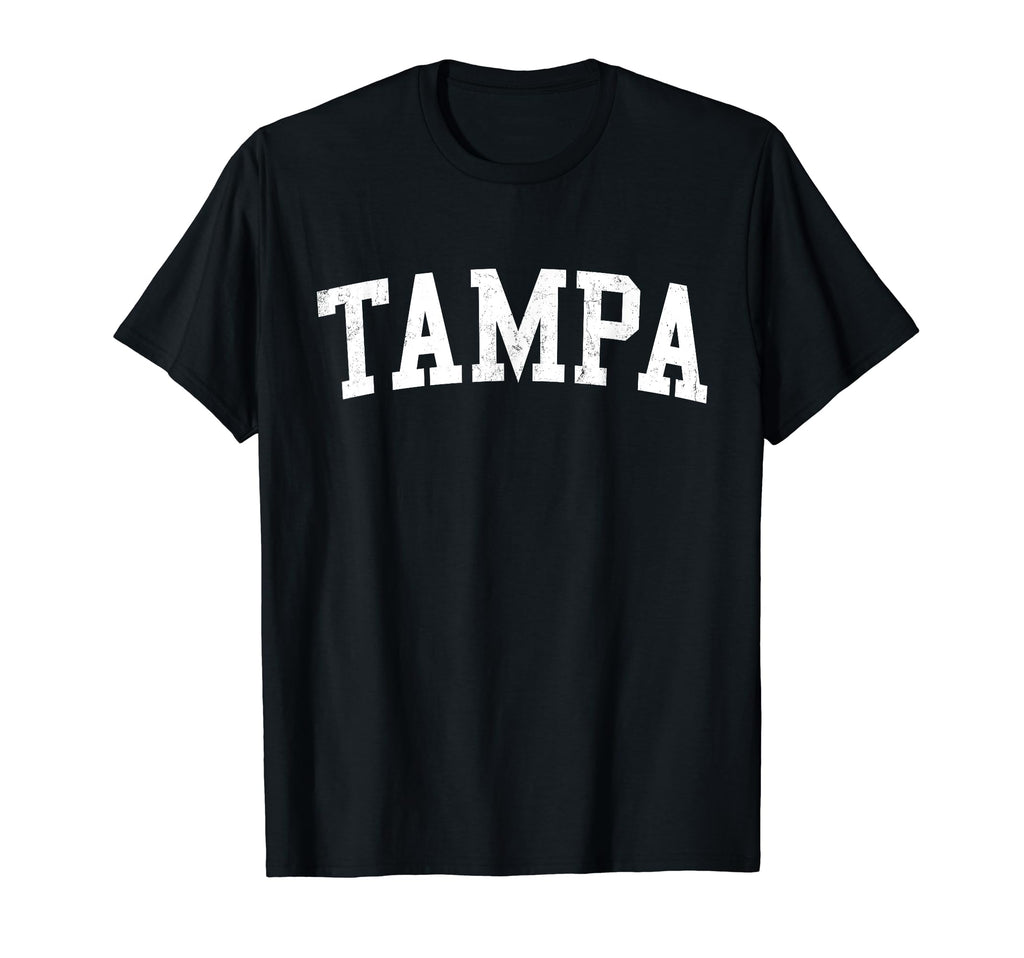 Tampa Fl Distressed White Varsity T-Shirt - Aesthetic Graphic Men Women - T-Shirt, Sweatshirt, Hoodie