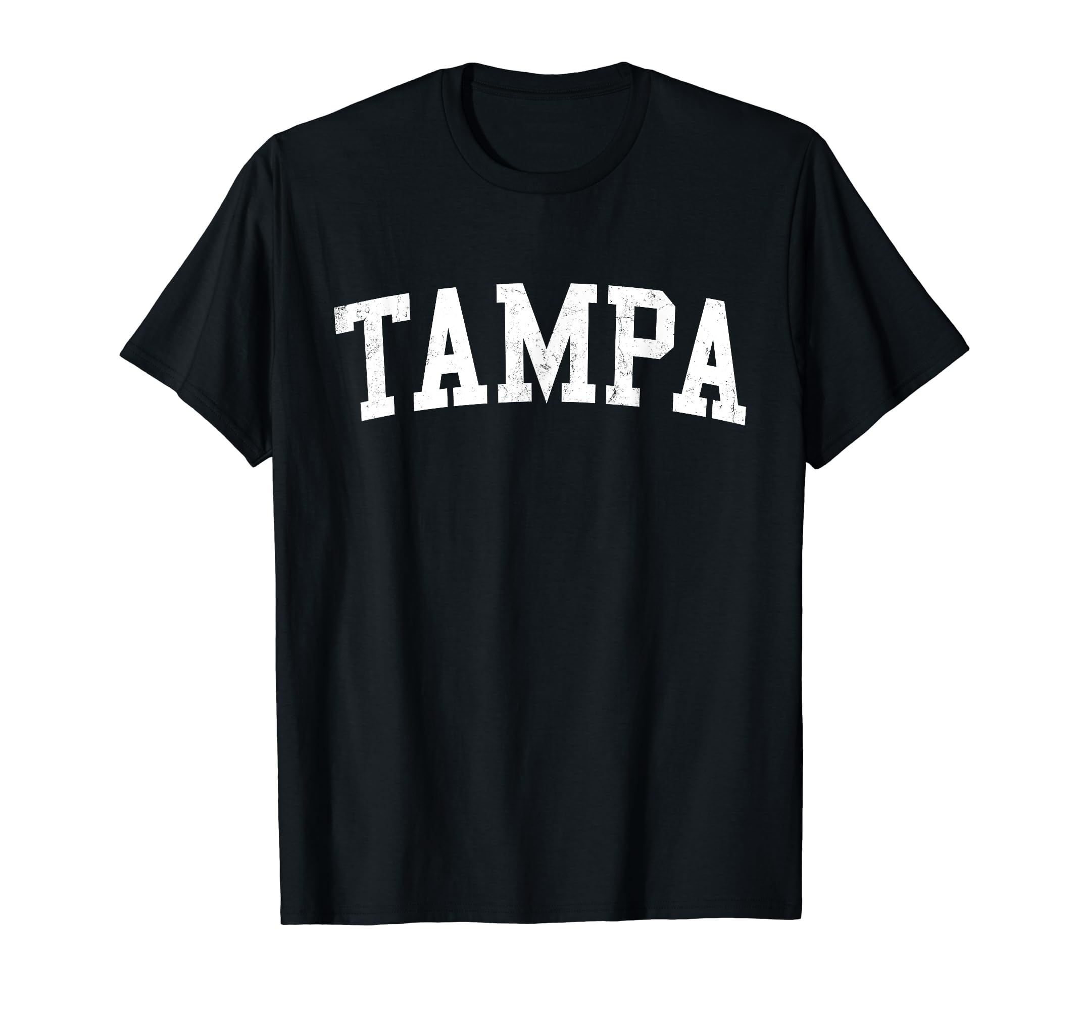 Tampa Fl Distressed White Varsity T-Shirt - Aesthetic Graphic Men Women - T-Shirt, Sweatshirt, Hoodie