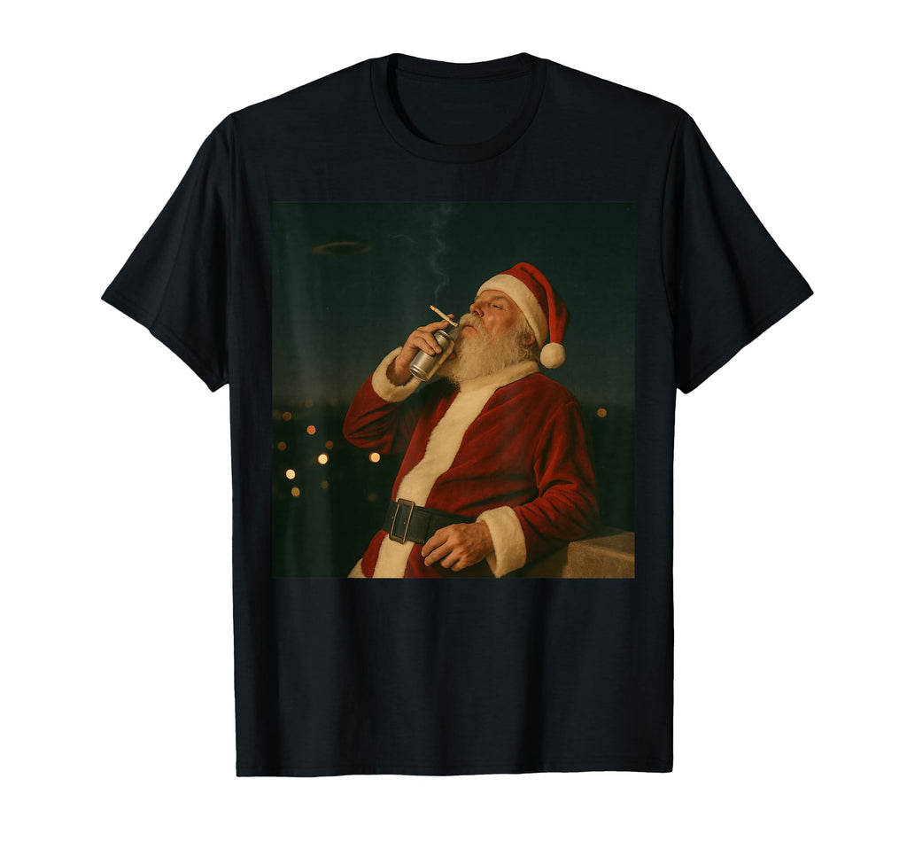Funny Santa Claus 90S Aesthetic Vibes T-Shirt - Minimalist Print Unisex - T-Shirt, Sweatshirt, Hoodie