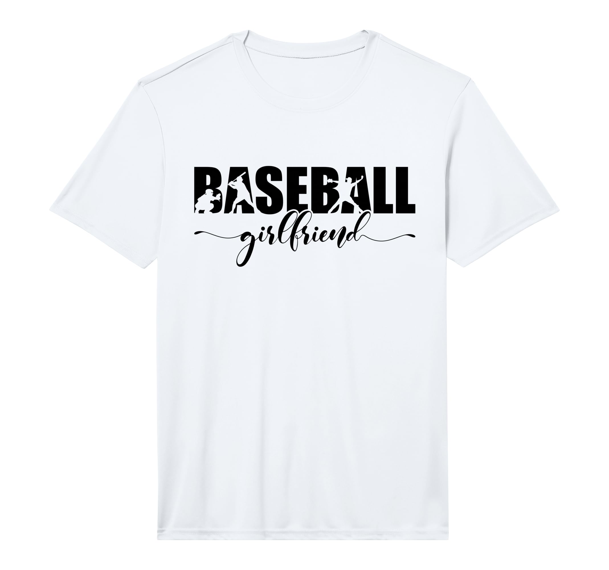 Mens Baseball Girlfriend Performance T-Shirt - Aesthetic Graphic for Adults - T-Shirt, Sweatshirt, Hoodie