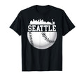 Downtown Seattle Baseball Washington T-Shirt - Custom Art Print Unisex - T-Shirt, Sweatshirt, Hoodie
