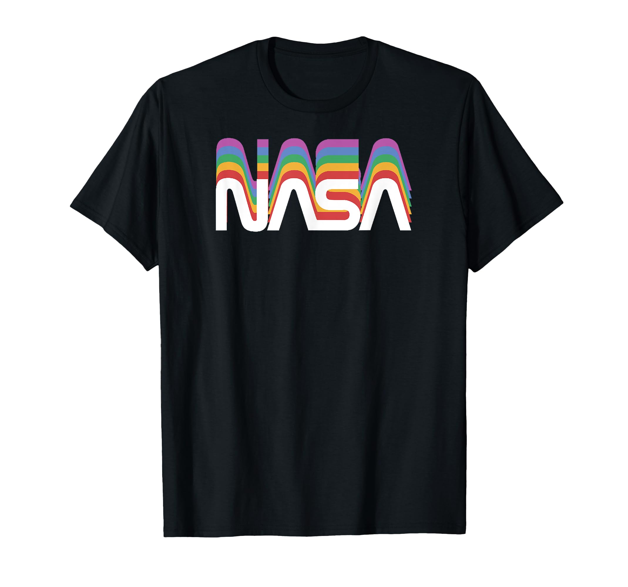 Nasa Worm Rainbow Nerdy Space Science T-Shirt - Casual Everyday Wear Unisex - T-Shirt, Sweatshirt, Hoodie