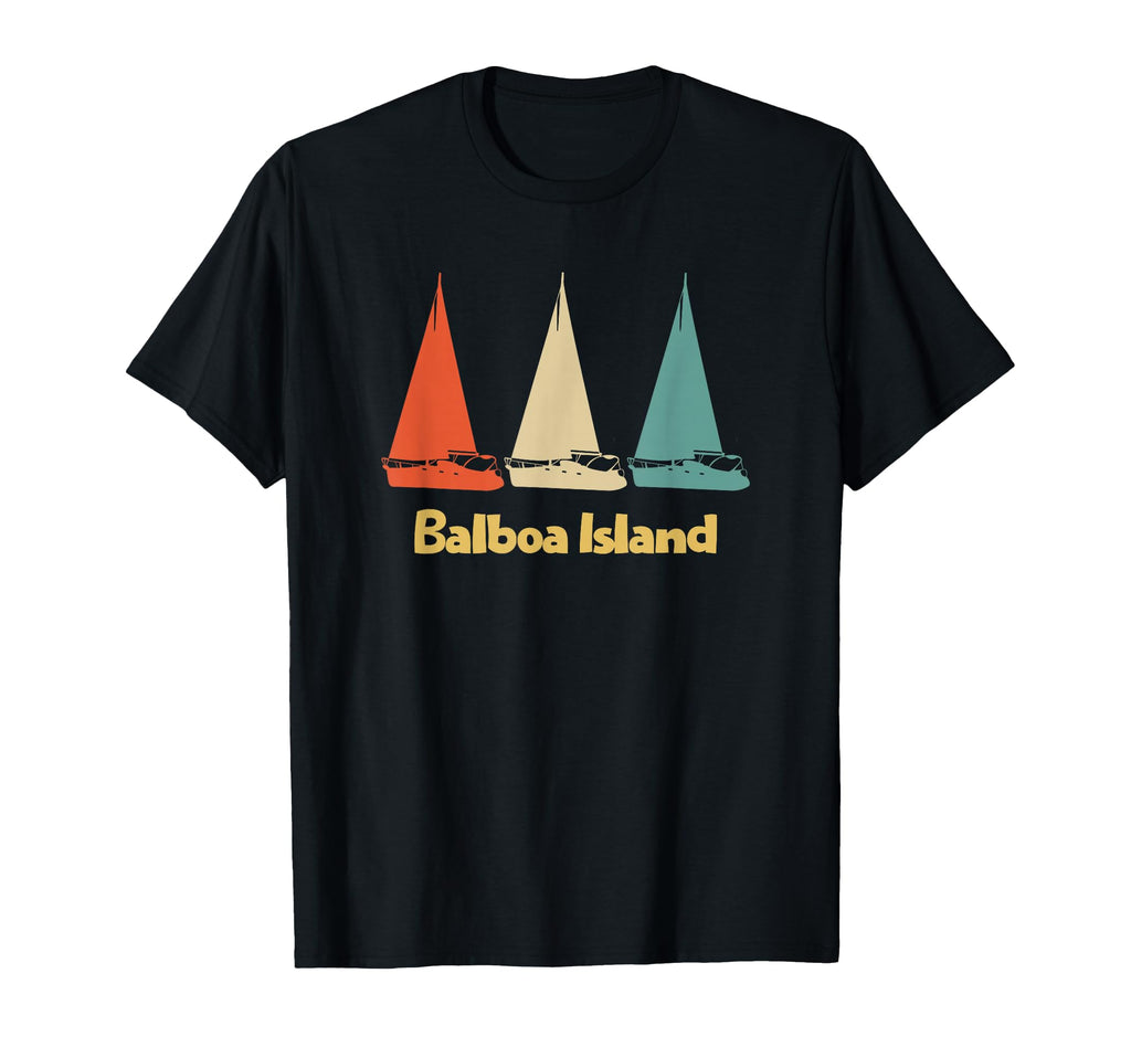 Balboa Island Ca Sailboat T-Shirt - Fun Novelty Design for Adults - T-Shirt, Sweatshirt, Hoodie