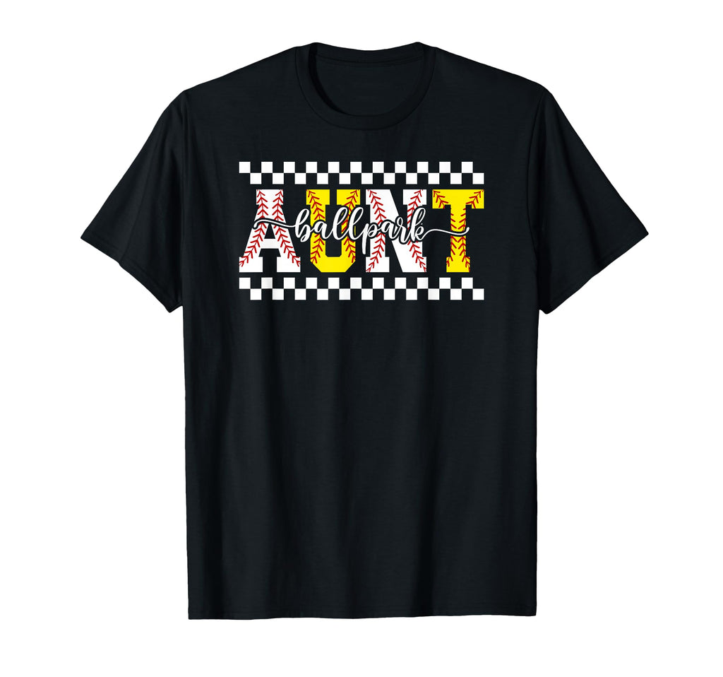 Ballpark Aunt Boho Softball Baseball T-Shirt - Novelty Apparel Men Women - T-Shirt, Sweatshirt, Hoodie