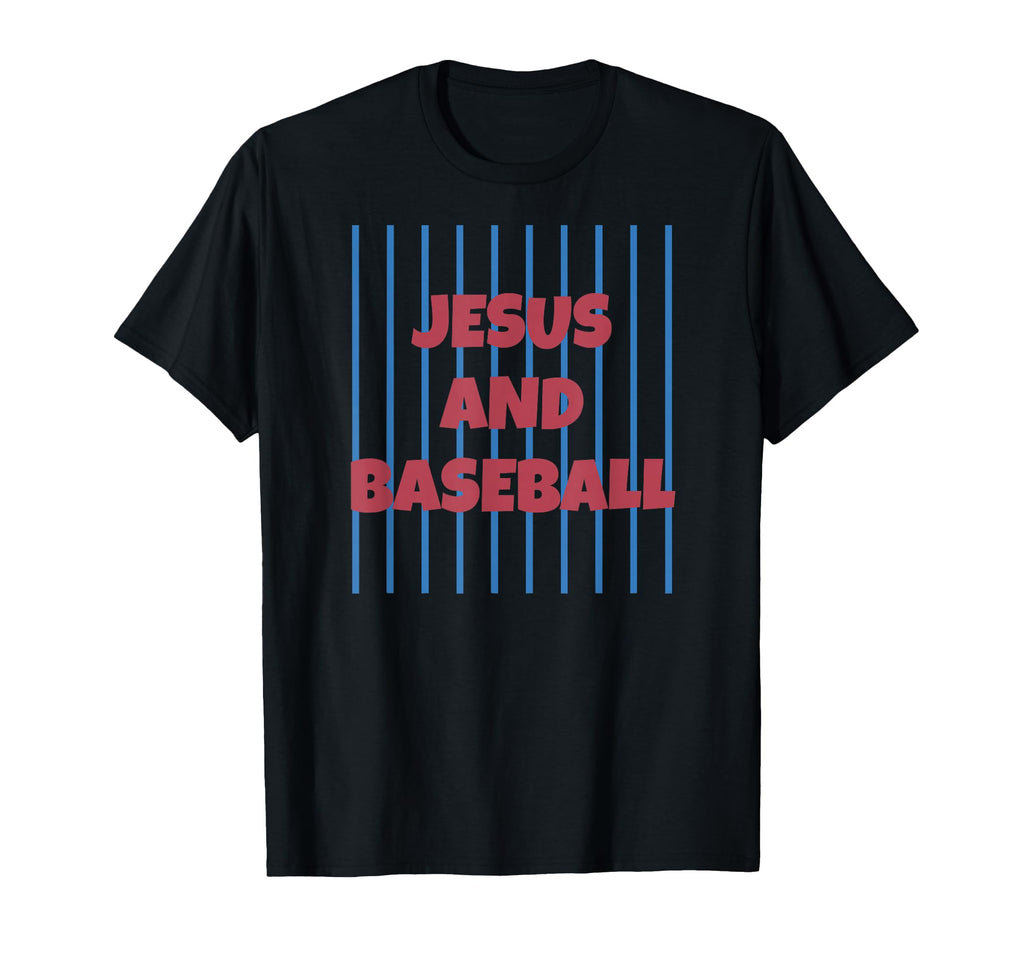 Jesus And Baseball Christian Faith T-Shirt - Fun Novelty Design Unisex - T-Shirt, Sweatshirt, Hoodie