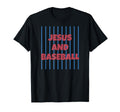 Jesus And Baseball Christian Faith T-Shirt - Fun Novelty Design Unisex - T-Shirt, Sweatshirt, Hoodie