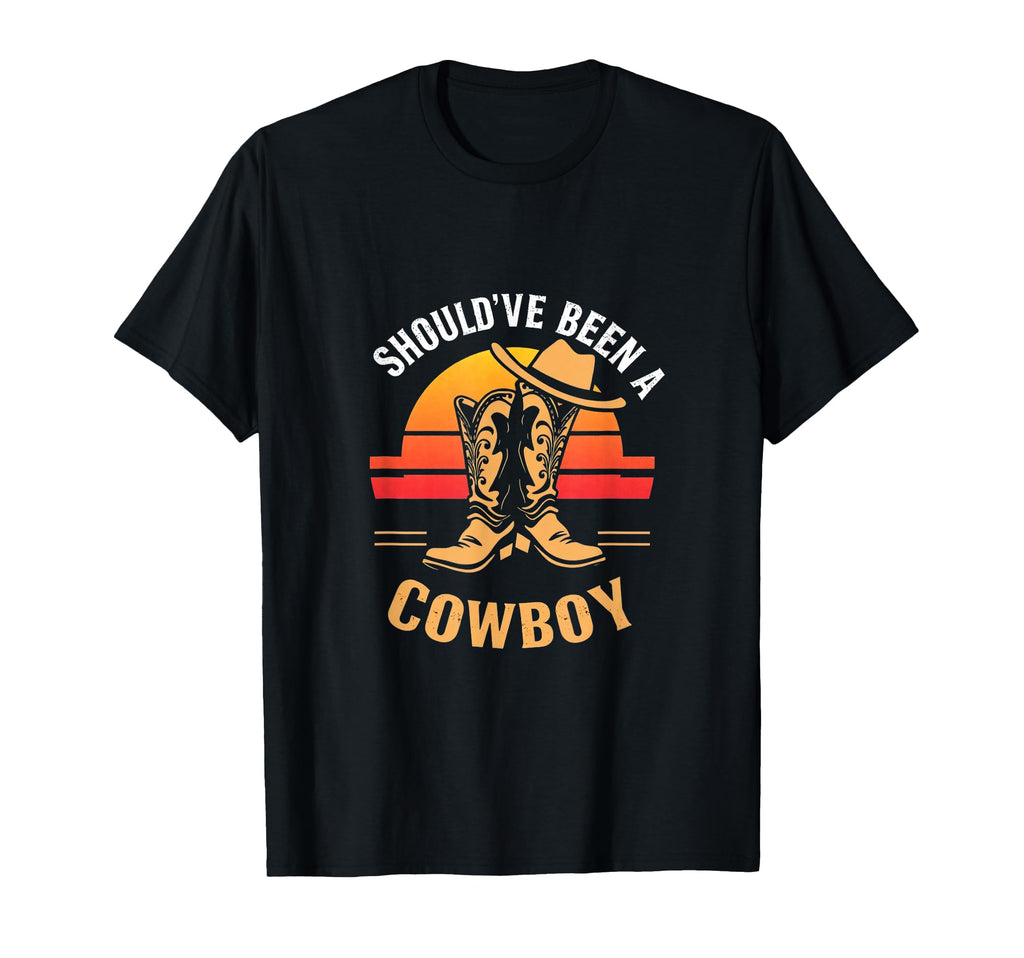 Shouldve Been Cowboy Cowboy T-Shirt - Minimalist Print Men Women - T-Shirt, Sweatshirt, Hoodie