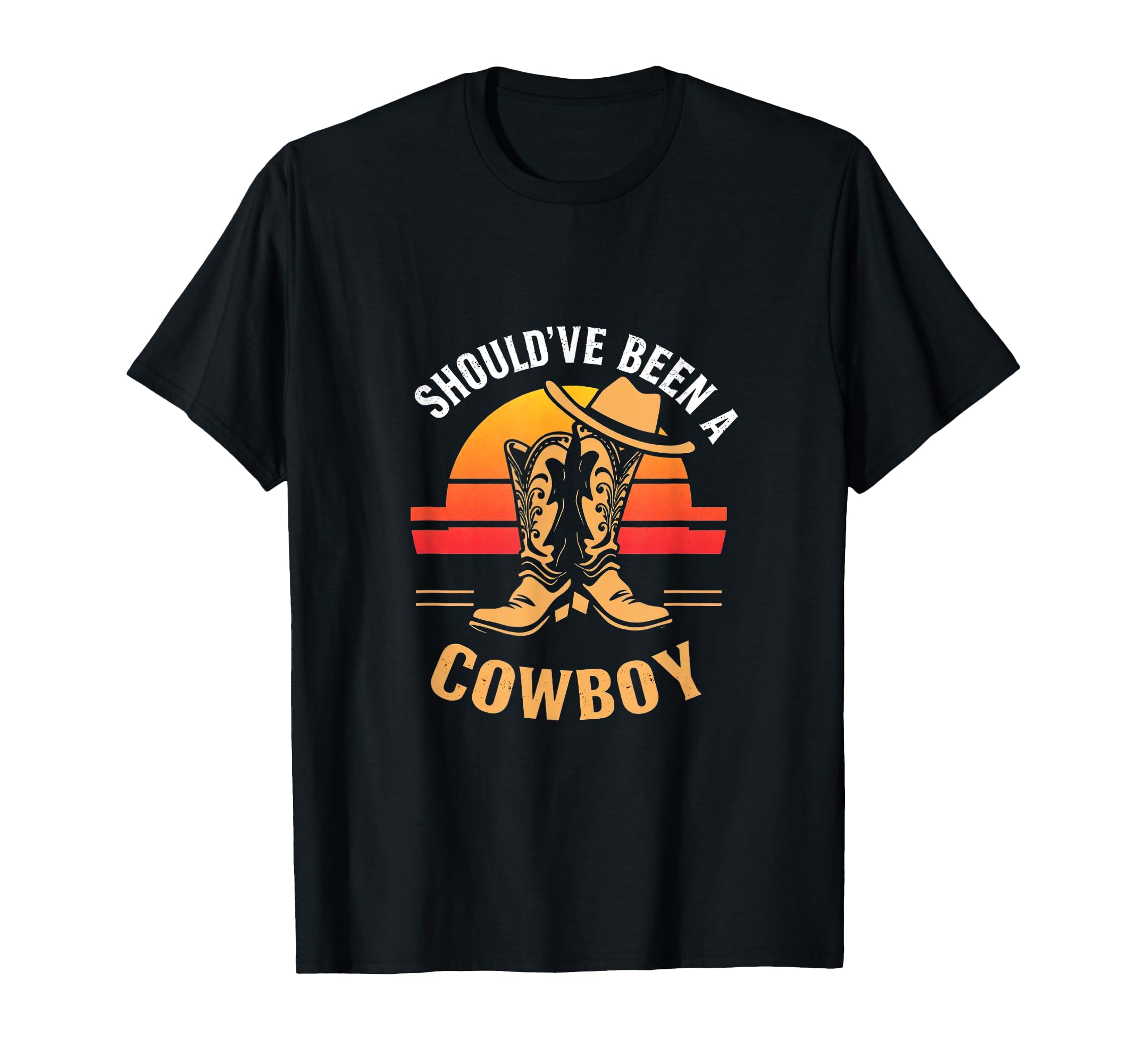 Shouldve Been Cowboy Cowboy T-Shirt - Minimalist Print Men Women - T-Shirt, Sweatshirt, Hoodie