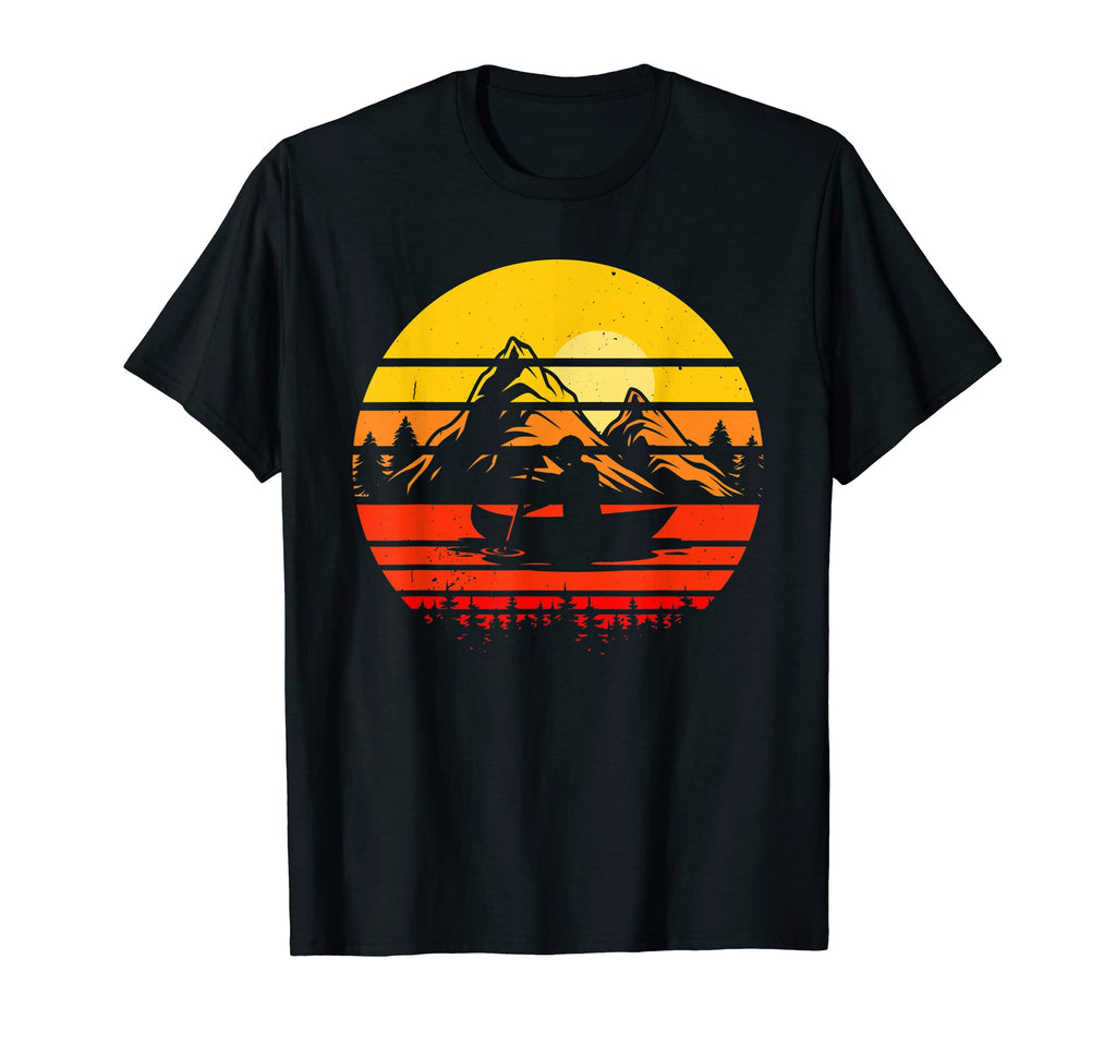 Kayak Kayaking Paddling Paddles Sunset T-Shirt - Trendy Graphic Unisex - T-Shirt, Sweatshirt, Hoodie