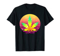 Cannabis Leaf Distressed Hemp T-Shirt - Custom Art Print Men Women - T-Shirt, Sweatshirt, Hoodie
