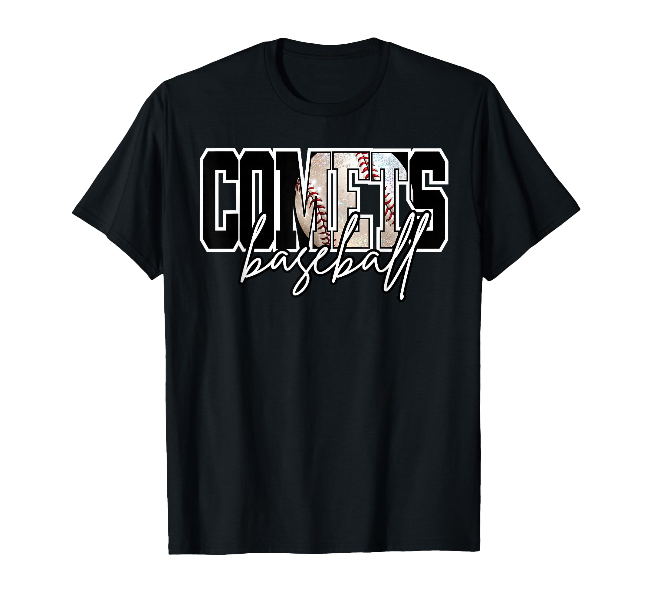 Comets Baseball Mom Game Day Mascot T-Shirt - Fun Novelty Design Unisex - T-Shirt, Sweatshirt, Hoodie