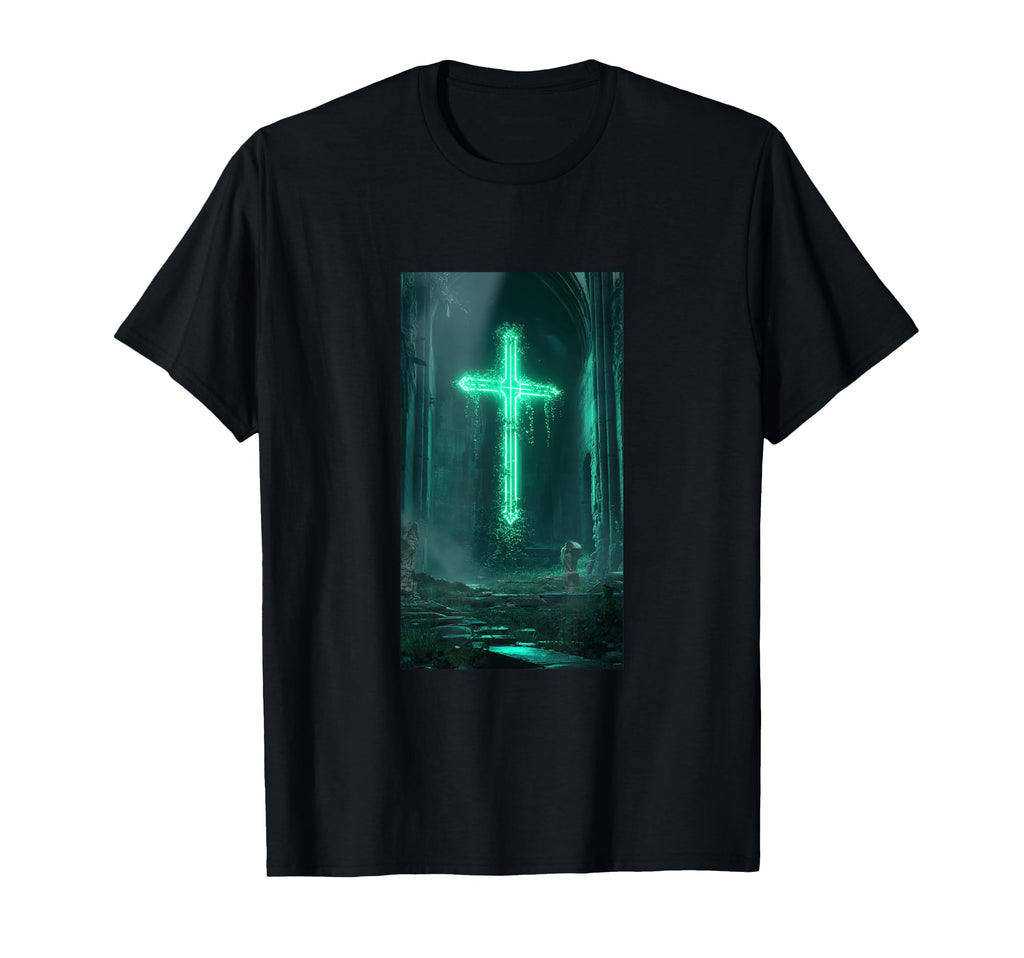 Gothic Cross Grunge Aesthetic Y2K Goth T-Shirt - Trendy Graphic for Adults - T-Shirt, Sweatshirt, Hoodie