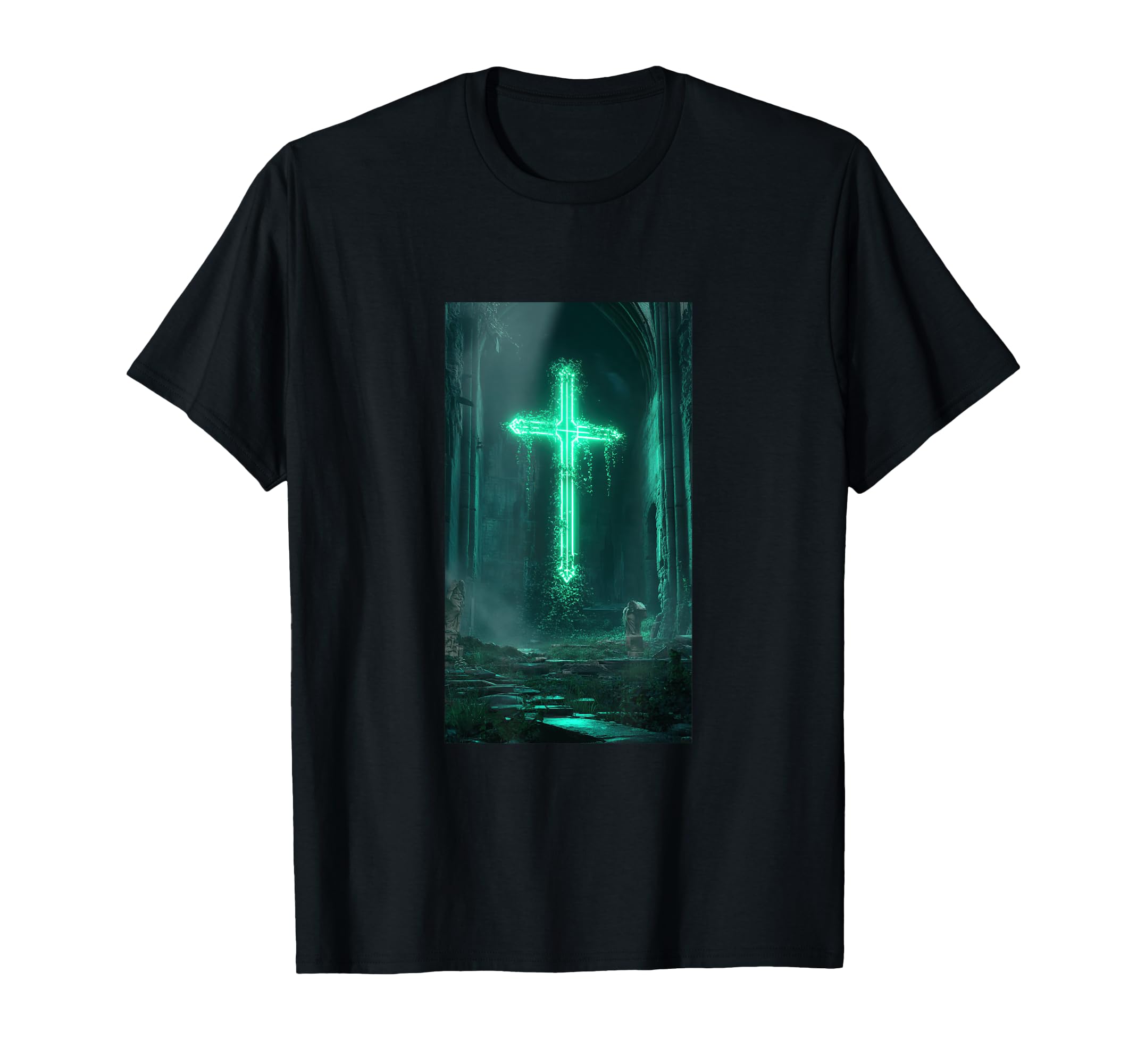 Gothic Cross Grunge Aesthetic Y2K Goth T-Shirt - Trendy Graphic for Adults - T-Shirt, Sweatshirt, Hoodie