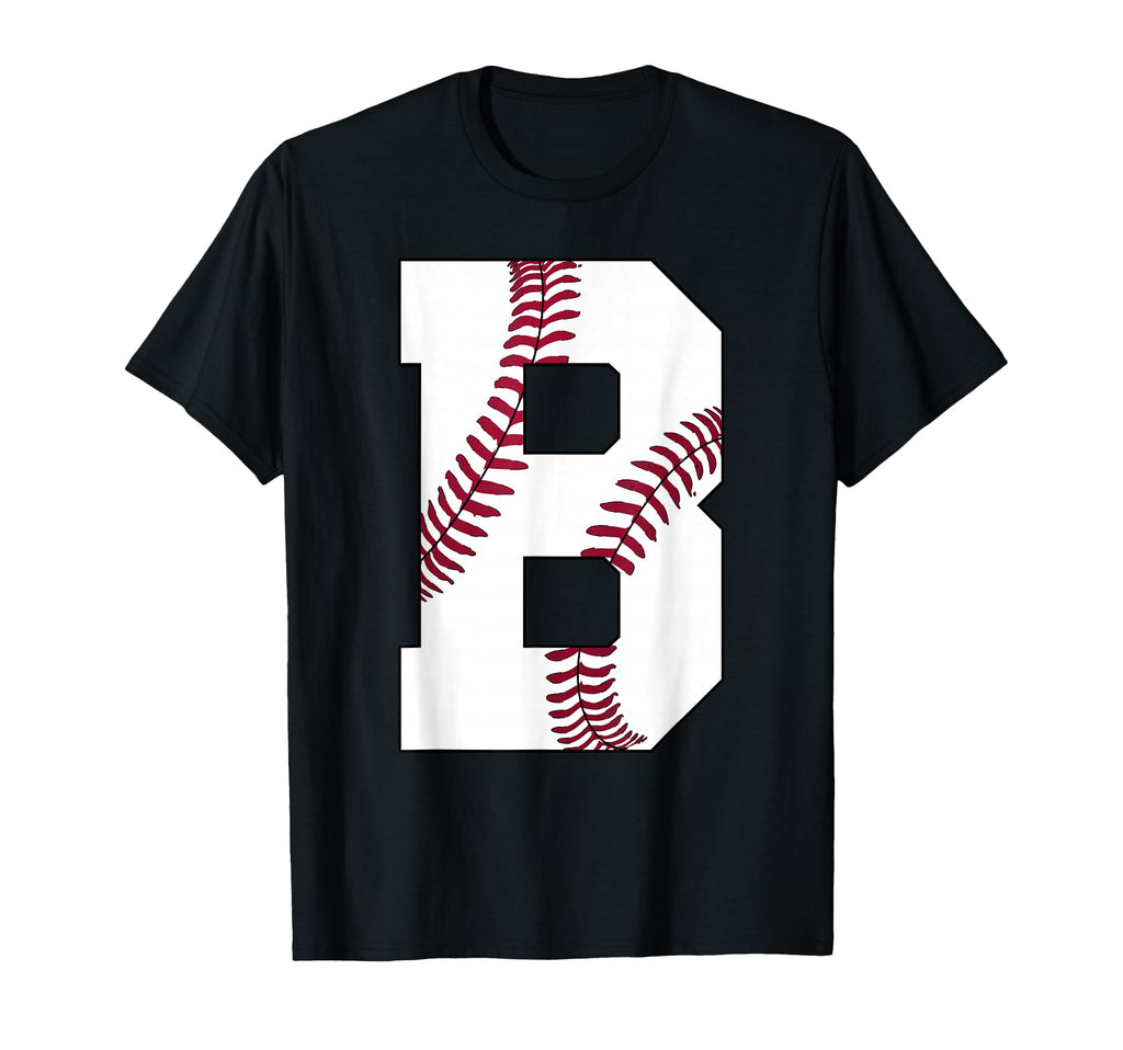 B Baseball Initial Personalized Letter T-Shirt - Streetwear Style Unisex - T-Shirt, Sweatshirt, Hoodie