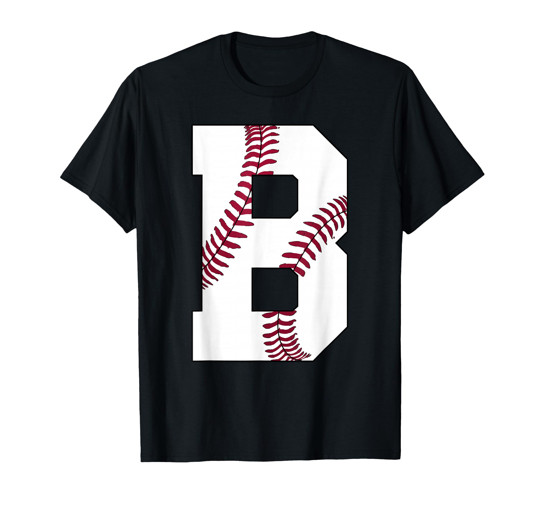 B Baseball Initial Personalized Letter T-Shirt - Streetwear Style Unisex - T-Shirt, Sweatshirt, Hoodie