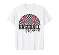 Checkered Baseball Mama Game Day T-Shirt - Casual Everyday Wear Unisex - T-Shirt, Sweatshirt, Hoodie