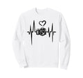 Camera Heartbeat Photography Lover Sweatshirt - Streetwear Style Men Women - T-Shirt, Sweatshirt, Hoodie