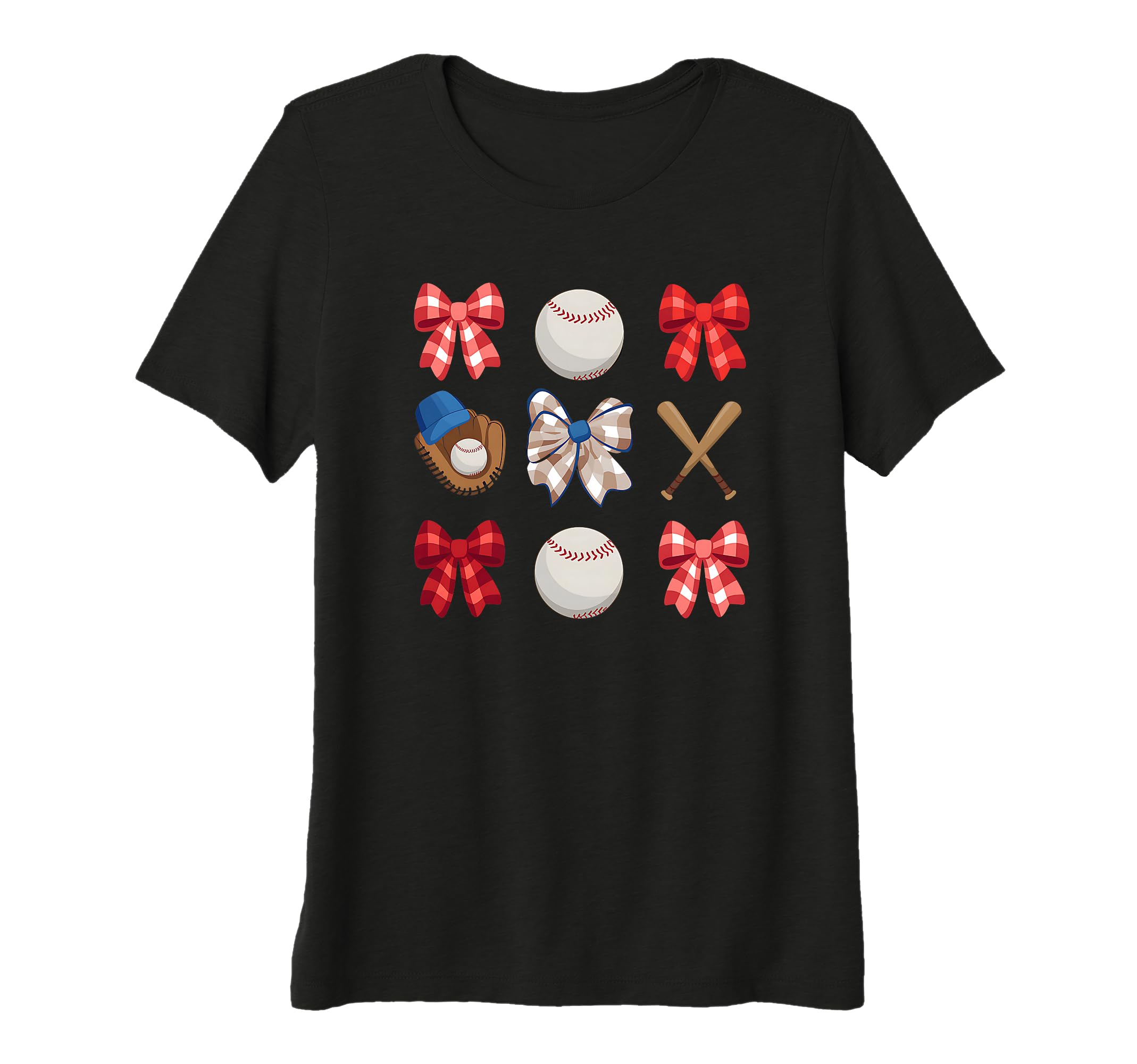 Baseball Sister Coquette Bow Mothers T-Shirt - Minimalist Print for Adults - T-Shirt, Sweatshirt, Hoodie