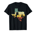 Texas Cowboy Sunset Texas Map T-Shirt - Fun Novelty Design for Adults - T-Shirt, Sweatshirt, Hoodie