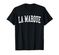 La Marque Tx Distressed White Varsity T-Shirt - Custom Art Print Unisex - T-Shirt, Sweatshirt, Hoodie