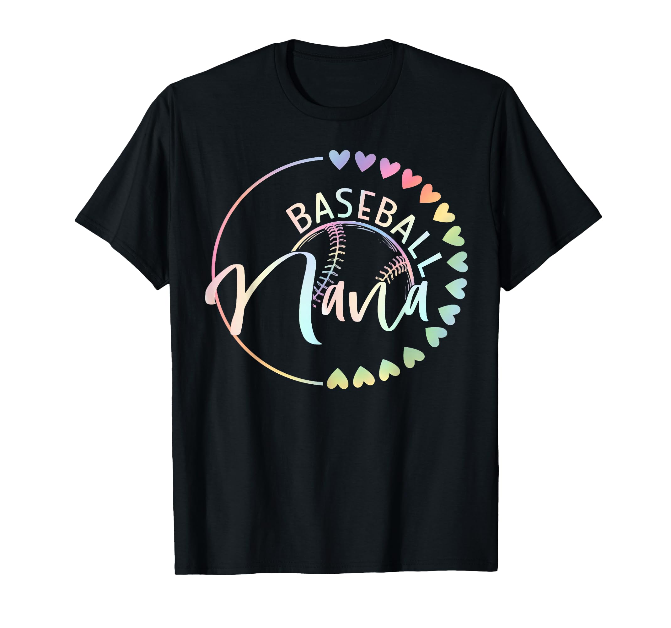 Baseball Nana Tie Dye Grandma Gigi T-Shirt - Custom Art Print Men Women - T-Shirt, Sweatshirt, Hoodie