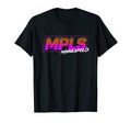 Mpls Minneapolis 80S Box Stripes T-Shirt - Graphic Print for Adults - T-Shirt, Sweatshirt, Hoodie