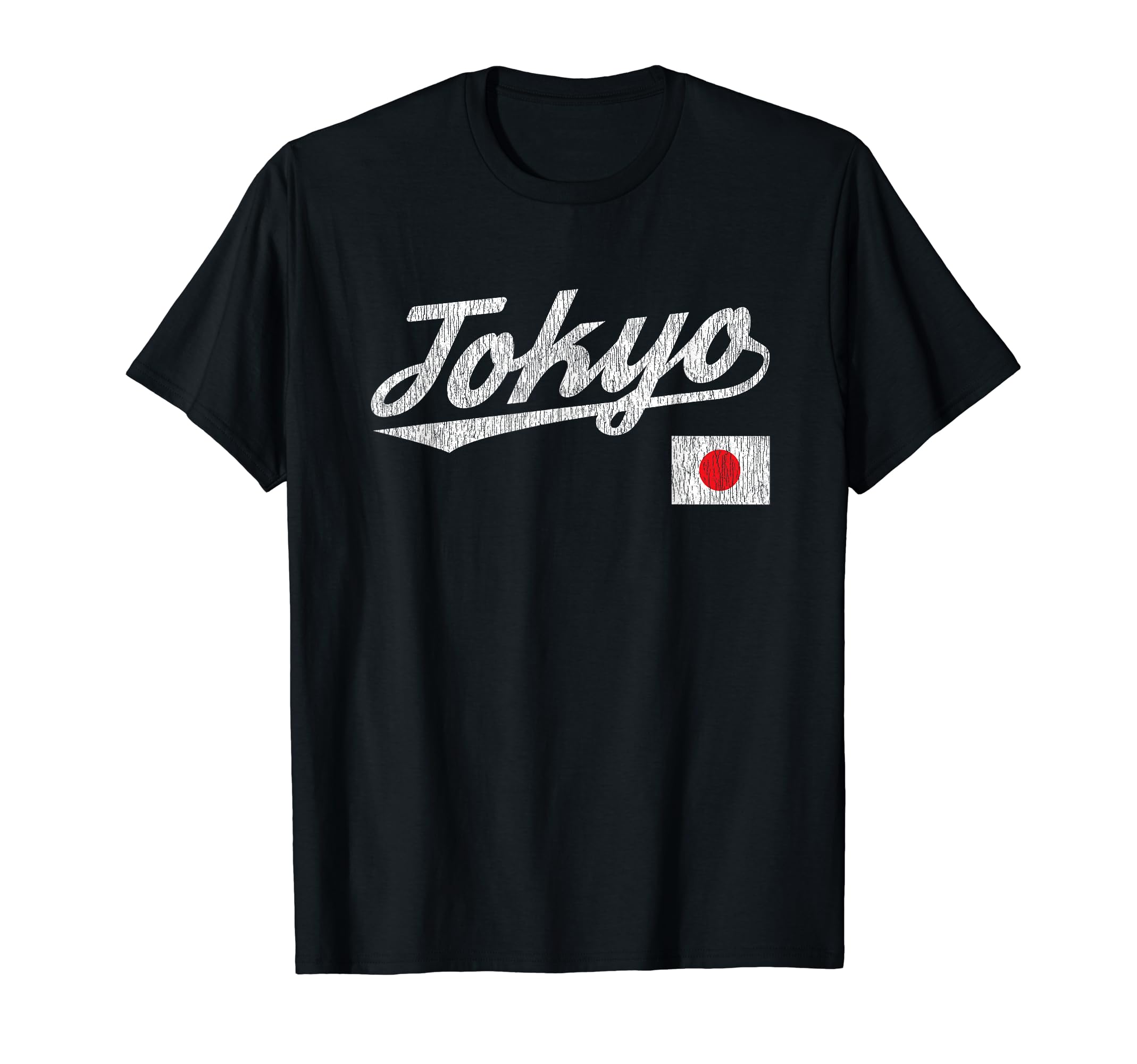 Tokyo Japan Flag Distressed T-Shirt - Novelty Apparel for Adults - T-Shirt, Sweatshirt, Hoodie