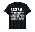 Baseball And My German Shepherd Mama Dog T-Shirt - Graphic Print Unisex - T-Shirt, Sweatshirt, Hoodie