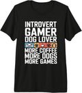 Games Introvert Gaming Dog Lover - Adult & Kids T-Shirts, Sweatshirts & Hoodies apparel design preview 1