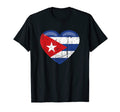 Cuban Flag Cuba Heart Proud Heritage T-Shirt - Casual Everyday Wear Unisex - T-Shirt, Sweatshirt, Hoodie